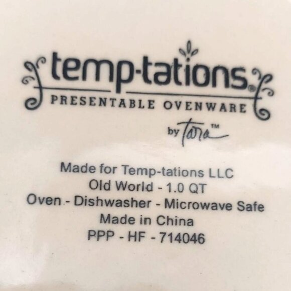 Temp-tations Old World Confetti Chicken Nesting Serving Bowls Set of 2 Farmhouse - Picture 8 of 9